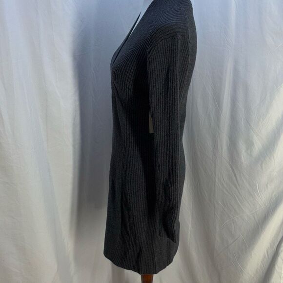 NWT Athleta Chalet Merino Wool sweater dress Sz S Heather Gray ribbed travel - Picture 5 of 13